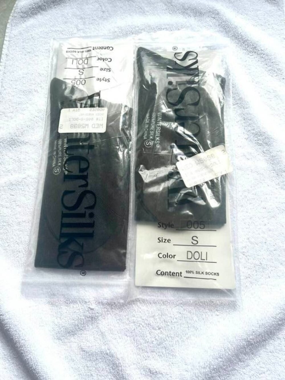 WinterSilks Knee Socks Olive Unworn Small Two-for-One